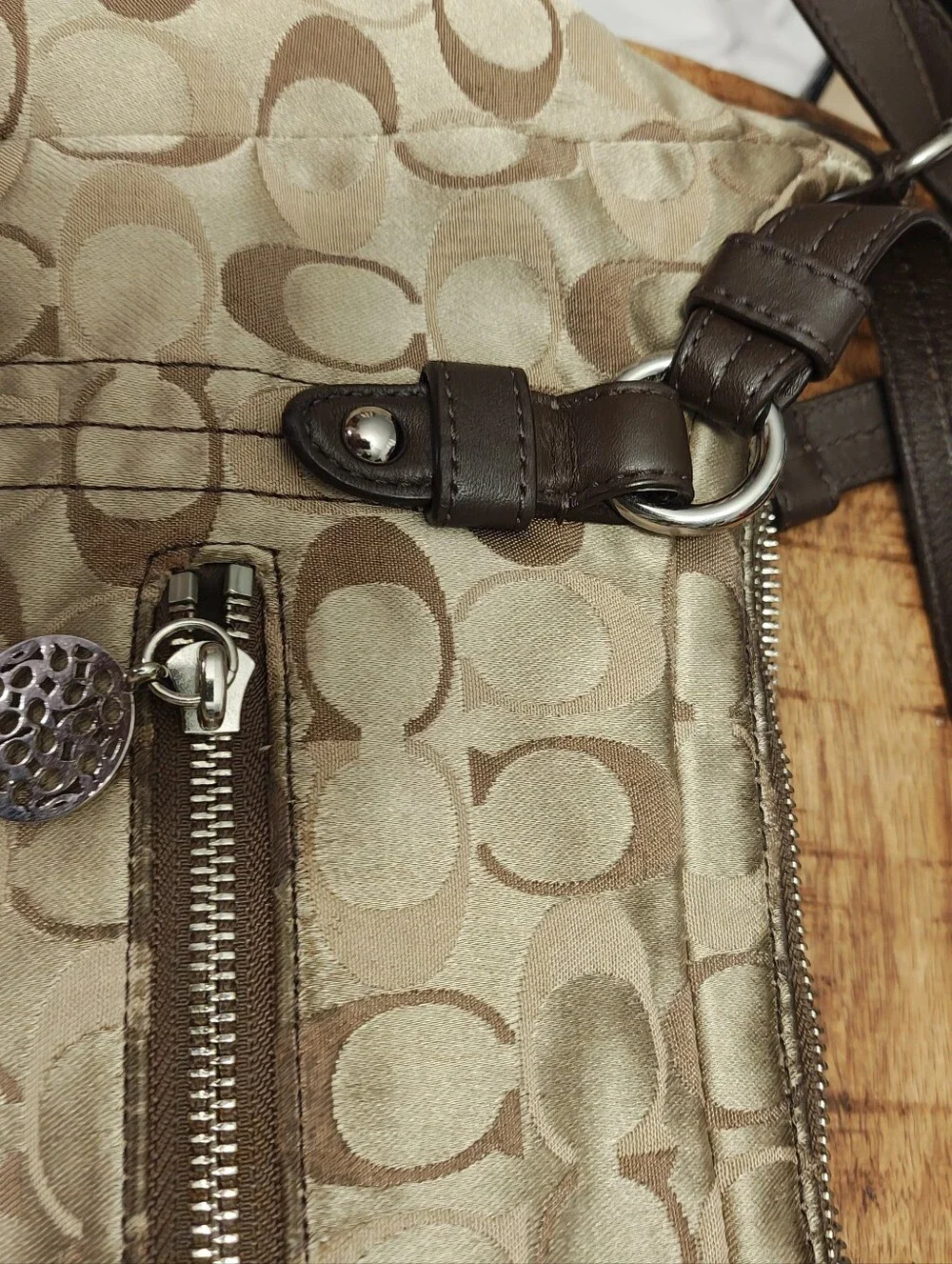 Coach Alexandra Signature C Convertible Hobo Shoulder Bag (Style F17580 / L1193)